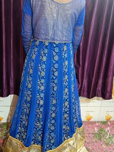 Bajirao Mastani Gawn In Royal Blue Colour
