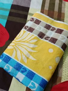 Multicolored Cotton Towel Full Length