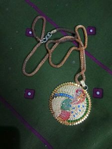 Elegant Peacock Pendant Necklace