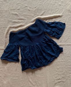 Women's Off-Shoulder Smocked Top