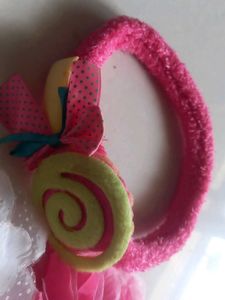 Cute Pink Rose Headband