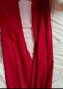 Elegant Red Embroidered Kurta Set with Dupatta