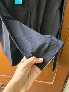 Classic Black Collared Tunic Top