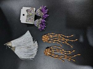 Statement Tassel Earrings - Three Pairs