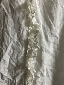 White Ruffle Detail Blouse