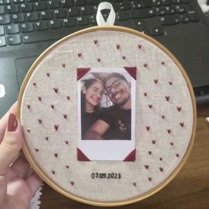 valentine's day special embroidery hoops.