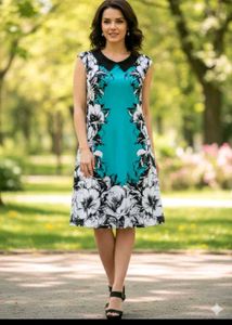 Beautiful Floral Print Dress