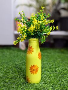 Handpainted Glass Bottle