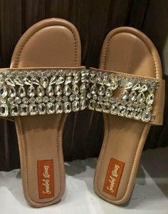 Embellished Flat Sandals