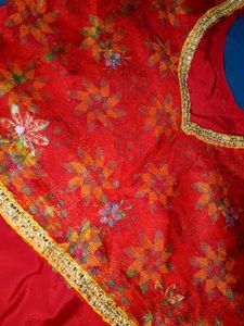 Vibrant Red Ethnic Kurta Set