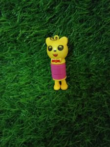 Cute Yellow Bear Keychain Toy(freebie)