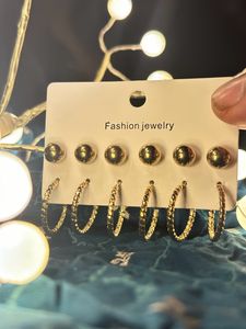 Set Of 6 Hoop Earrings