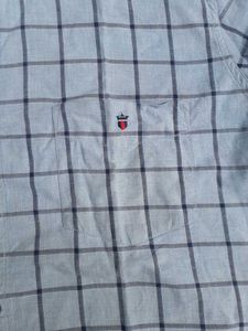 Louis Philipe Classic Blue Checkered