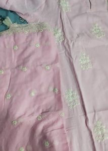 Elegant Pink Embroidered Kurta Set