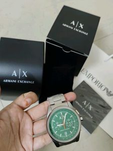 Armani Exchange Green Dial Watch
