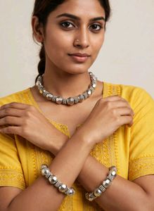 Elegant Beaded Jewellery Set
