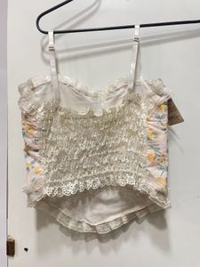 Floral Lace Corset Top