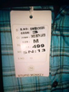 Men's Blue Plaid Casual Shirt