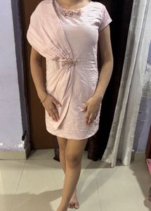 Pretty Pink Gown with Floral Embellishments