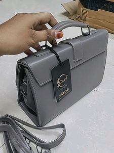 Chic Grey Crossbody Handbag