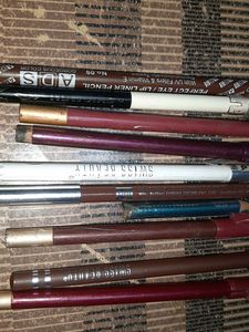 Lipliner/eyebrow/kajal Pencils Combo Of 8