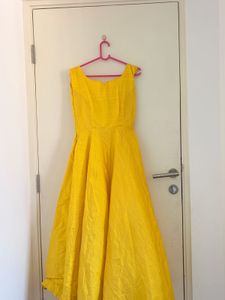 Vibrant Yellow Ethnic Gown