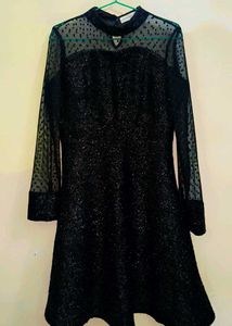 :🖤 Stylish Black Mini Frock for Women