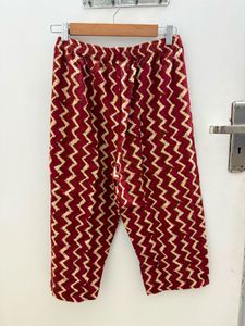 Printed Maroon Palazzos