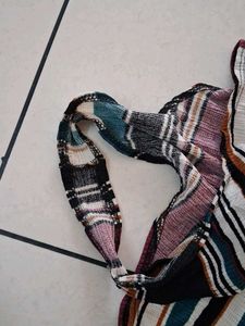 S Striped Bodysuit Top