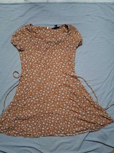 Floral Print Wrap Dress