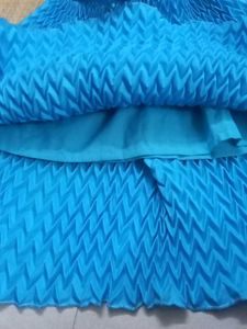 Beautiful Blue Pleated Skirt