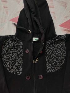 Black Leopard Hoodie With freebie