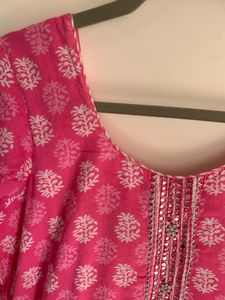Pink Cotton Salwar Kameez Suit💕