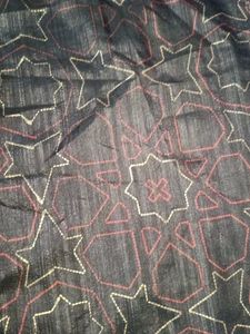 Elegant Charcoal Grey Art Silk Saree with Traditio