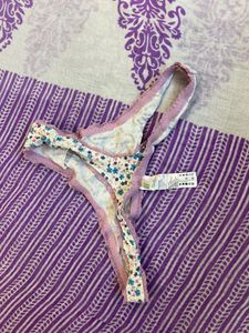 Floral Print Thong Panty
