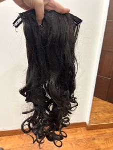 Clip-in Black Curly Hair Extension