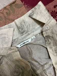 Sheer Rose Print Blouse