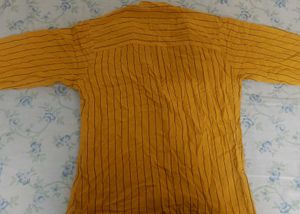 Yellow Striped Kurta