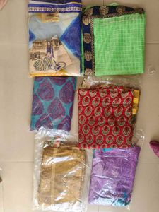 Assorted Sarees Collection set of 6