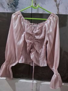 Chic Off-Shoulder Ruched Blouse