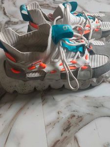 Stylish White &amp; Grey Sneakers