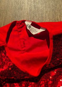 Red Sequin Top by H&M