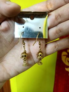 Fashionable Gold Tone Bell Earrings