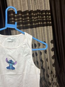 White Stitch Tank Top