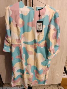 Vibrant Abstract Print Dress