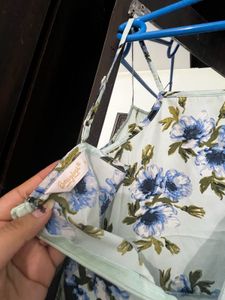 Cute Floral Print Mini Dress