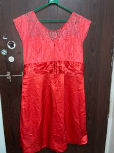Sexy Red Lace Party Dress