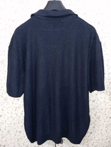 S U A R E knitted textured Polo tshirt