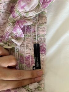 Floral Cute Smocked Puff Sleeve Top