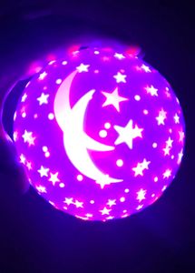 Moon &amp; Stars Night Rotating Lamp